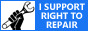 I support the right to repair Button