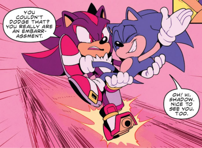 Shadow bridal-carrying Sonic